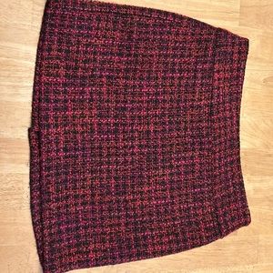 Magenta Tweed skirt